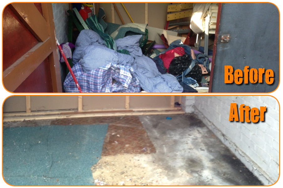 Garage Clearance Before and After